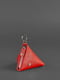 Шкіряна монетниця «Піраміда» червона | 6402203 | фото 2