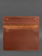 Шкіряний чохол-конверт на магнітах для MacBook 13 світло-коричневий  | 6402592 | фото 3