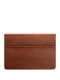 Шкіряний чохол-конверт на магнітах для MacBook 13 світло-коричневий  | 6402592 | фото 4