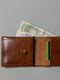 Шкіряний гаманець Mini з монетницею світло-коричневий | 6402712 | фото 2