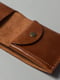 Шкіряний гаманець Mini з монетницею світло-коричневий | 6402712 | фото 4