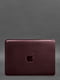 Шкіряний чохол для MacBook 14" бордовий  | 6403145