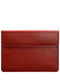 Шкіряний чохол-конверт на магнітах для MacBook 16" червоний | 6403277 | фото 4