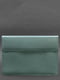 Шкіряний чохол-конверт на магнітах для MacBook 16" бірюзовий | 6403278 | фото 2