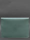 Шкіряний чохол-конверт на магнітах для MacBook 16" бірюзовий | 6403278