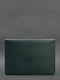 Шкіряний чохол-конверт на магнітах для MacBook 13 зелений | 6403282 | фото 2