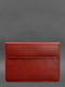 Шкіряний чохол-конверт на магнітах для MacBook 13 червоний | 6403285