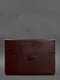 Шкіряний чохол-конверт на магнітах для MacBook 13 бордовий | 6403287 | фото 2