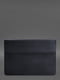 Шкіряний чохол-конверт на магнітах для MacBook 14 синій | 6403326