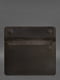 Шкіряний чохол-конверт на магнітах для MacBook 14 темно-коричневий  | 6403327 | фото 3