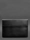 Шкіряний чохол-конверт на магнітах для MacBook 14 чорний | 6403329 | фото 2