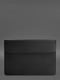 Шкіряний чохол-конверт на магнітах для MacBook 14 чорний  | 6403330 | фото 2
