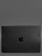 Шкіряний чохол-конверт на магнітах для MacBook 15" чорний  | 6403343