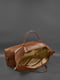 Шкіряна дорожня сумка світло-коричнева Краст | 6403398 | фото 4