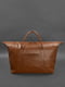Шкіряна дорожня сумка світло-коричнева Краст | 6403398 | фото 5