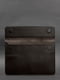 Шкіряний чохол-конверт на магнітах для MacBook 14 темно-коричневий | 6403428 | фото 3