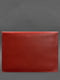 Шкіряний чохол-конверт на магнітах для ноутбука універсальний червоний | 6403722 | фото 3