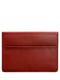 Шкіряний чохол-конверт на магнітах для ноутбука універсальний червоний | 6403722 | фото 4