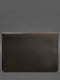 Шкіряний чохол-конверт на магнітах для ноутбука універсальний темно-коричневий | 6403728 | фото 3