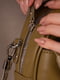 Міні-сумка оливкового кольору | 6403837 | фото 5