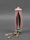 Шкіряна ключниця-тубус XL рожева | 6403866 | фото 2