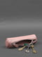 Шкіряна ключниця-тубус XL рожева | 6403866 | фото 6