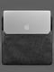 Чохол-конверт із клапаном шкіра+фетр для MacBook 15" чорний | 6403927 | фото 4
