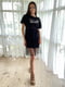 Сукня чорна з написом | 5690713 | фото 3