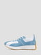 Кроссовки бело-голубые | 6416000 | фото 3