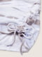 Мини-платье серо-белое | 6416125 | фото 5
