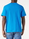 Футболка голубая с логотипом бренда | 6416237 | фото 2