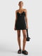 Платье черное с логотипом бренда | 6416509 | фото 2
