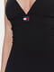 Платье черное с логотипом бренда | 6416509 | фото 14