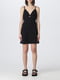 Платье черное с логотипом бренда | 6416509 | фото 17