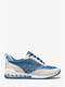 Кросівки біло-сині із логотипом бренду | 6416677 | фото 2