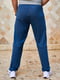 Спортивні сині штани з принтом. | 6416825 | фото 2