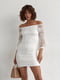 Платье-футляр белое | 6404112 | фото 7