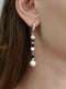 Ексклюзивні сережки "Королівські перли " з перлами, авантюрином | 6418721 | фото 3
