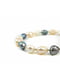 Браслет срібний "Вальс перлів" з кольоровими перлами | 6419690 | фото 2