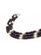 Намисто "Ауріка" з коштовного каміння (котяче око фіолетове, перли, 3 ряди) | 6419704 | фото 2