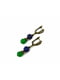 Ексклюзивні сережки "Гуцульські мотиви" з лазуритом, хризопразом | 6419832 | фото 2