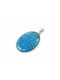 Підвіска з коштовного каміння (агат блакитка, срібло) | 6419846 | фото 2