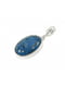 Підвіска з коштовного каміння агат (синя, срібло) | 6419866 | фото 2