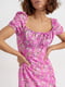 Сукня А-силуету рожева з квітковим принтом | 6331254 | фото 9