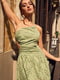 Платье А-силуэта цвета хаки | 6420221 | фото 4