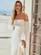 Платье А-силуэта белое | 6420223 | фото 2