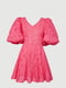 Платье А-силуэта малинового цвета | 6420279 | фото 8