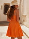 Платье А-силуэта оранжевое | 6420280 | фото 6