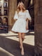 Платье А-силуэта молочного цвета | 6420281 | фото 2