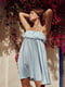 Сукня А-силуету блакитна | 6420284 | фото 3